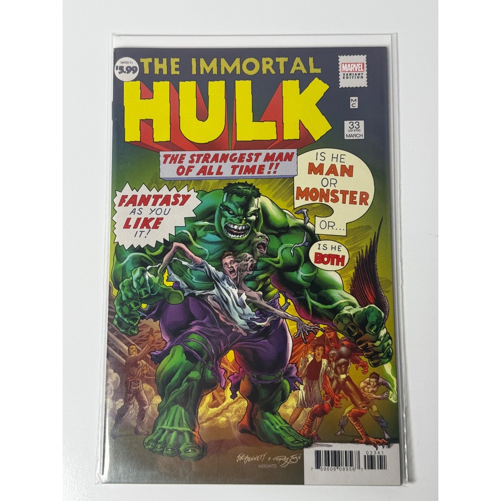 The Immortal Hulk 33 Marvel Variant Edition Joe Bennett Homage Cover 2020